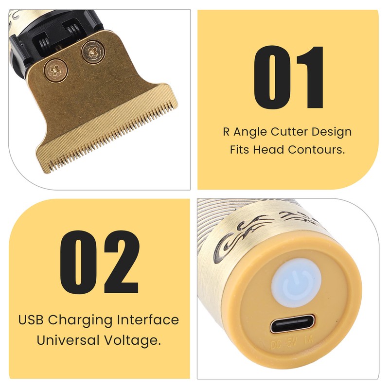 3 in 1 Electric Hair Clipper Kit USB Rechargeable Cordless
