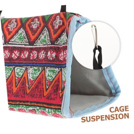 Totority Hanging Bird Bed for Parakeets Parrots Cozy Cotton Hammock Nest for Bird Cage Soft Warm Comfortable Sleeping Space for Birds Easy to Install