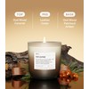LUMELOOM Oud & Leather Scented Candle, 11oz Aromatherapy Soy Wax