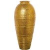 DRW Ceramic Floor Vase, Gold, 34 x 34 x 80
