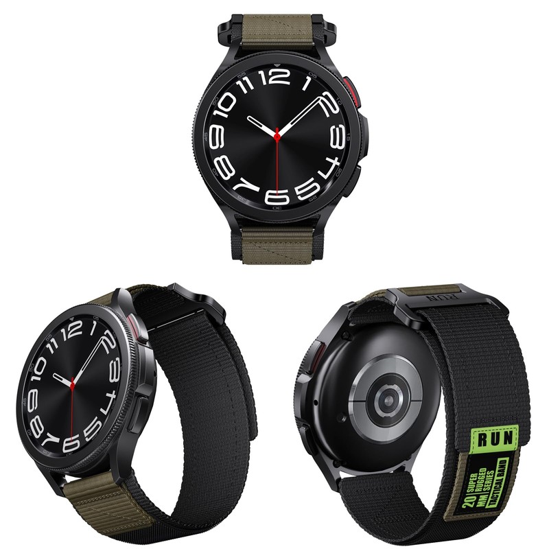 [SQHYWJ] Watch Strap Tactical Nylon Loop Watch Replacement Band 20mm