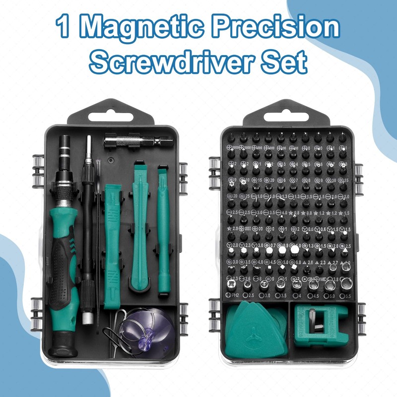 sourcing map 123 in 1 Magnetic Precision Screwdriver Set Electronics