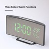 LED Digital Clock 3 Level Brightness Snooze USB Battery Powered