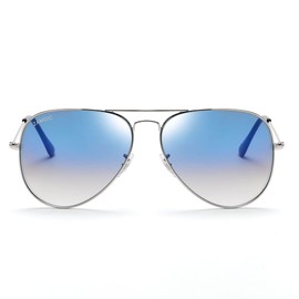 ZAMGIC Aviator Glass Lens Sunglasses,Military Style,UV400 Protection Sun Glasses for Men Women