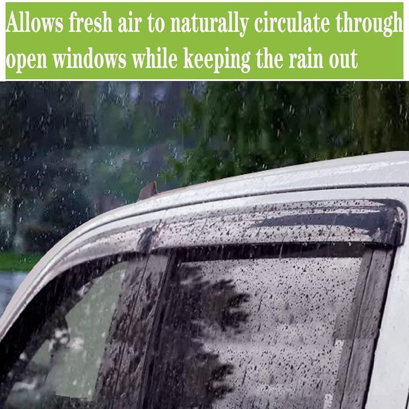 Side Car Window Visor Rain Guard Vent Deflectors Compatible with