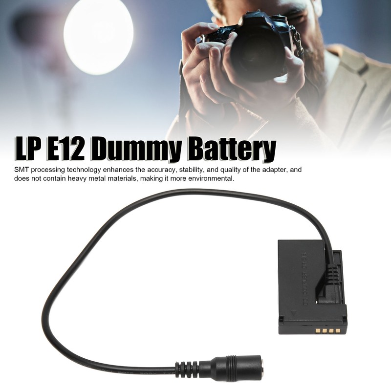 ACK E15 AC Power Adapter LP E12 Dummy Battery for