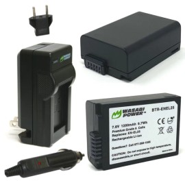 Wasabi Power Battery (2-Pack) and Charger for Nikon EN-EL25