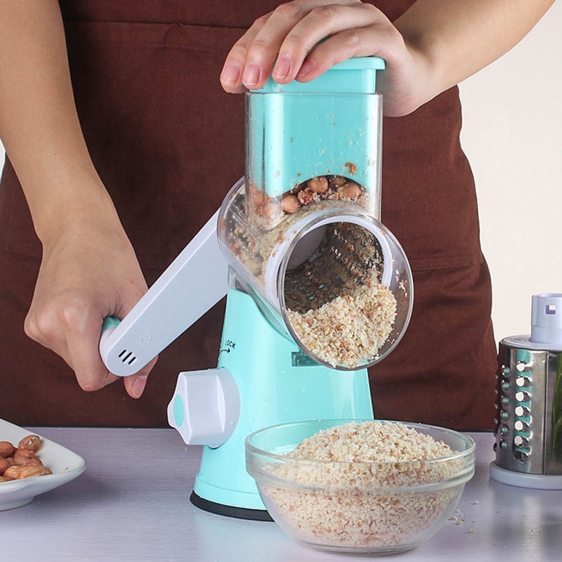 Multifunctional Rotatable Manual Roller Cutter Manual Vegetable Cutter Potato Kitchen
