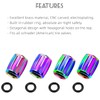 AVERZELLA 4PCS Brass Tire Stem Valve Caps Universal Wheel Valve