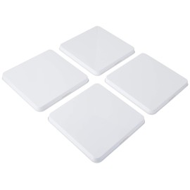 Range Kleen Stove Burner Covers – 4 White 9.5” Square Burner Covers for Electric Stove