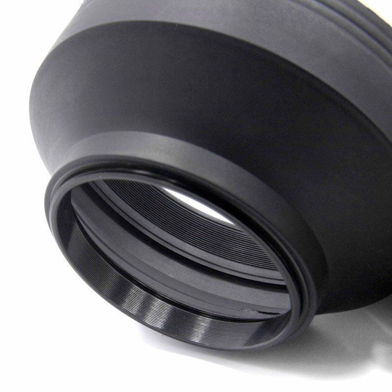 vhbw Lens Hood compatible with Olympus 75-300 mm 4.8-6.7 ED