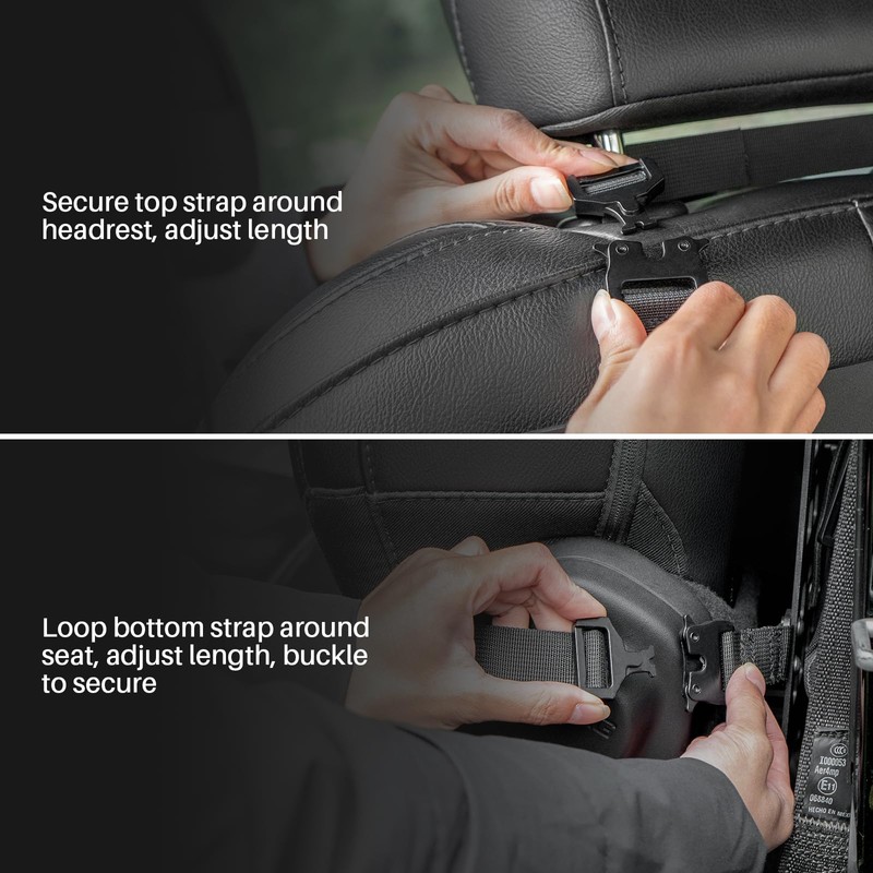 TACMOLLE Portable Rigid MOLLE Panel, Tactical Car Back Seat Organizer