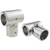 Pair Heavy Duty 316SS Boat Hand Rail Fitting- Polished 90