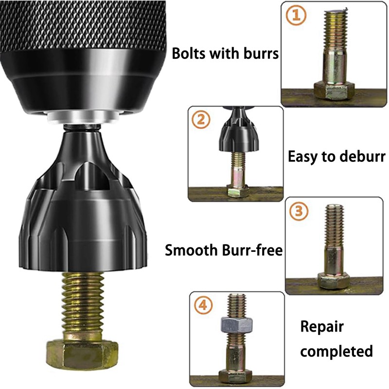 2Pc Thread Deburring Tool Tungsten Carbide Blade 3-25mm Metal Pipes