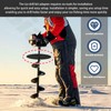 Ice Auger Drill Adapter with 9" Stopper Disc (Black) &