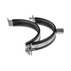 HVAC OV 6" Inch Galvanized Steel Duct Clamp with Rubber