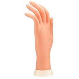 LASSUM Soft Plastic Mannequin Hand,Flexible Bendable Fake Hand Manicure Practice Tool