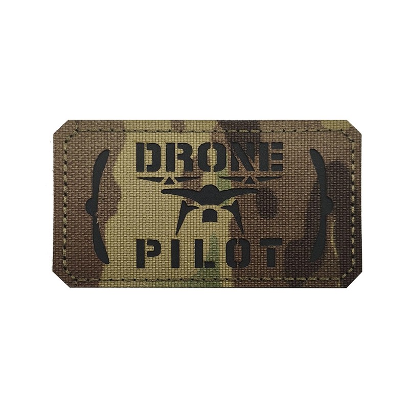 Reflective Drone Pilot Patch, Short Wings Drone Pilot Hook Loop