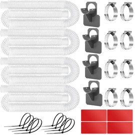 Replacement Pool Hoses for Above Ground Pools 1 1/4, 59" Long Filter Pump Hose, 4 Pack Pool Pump Hose with 4 Hose Holders and 8 Metal Clamps