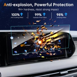 for 2025 Hyundai Palisade Anti Glare Screen Protector Matte for 2023 2024 2025 Hyundai Palisade Accessories (SE/SEL/XRT/Limited/Calligraphy) 12.3" Touchscreen Tempered Glass Anti Fingerprint & Scratch