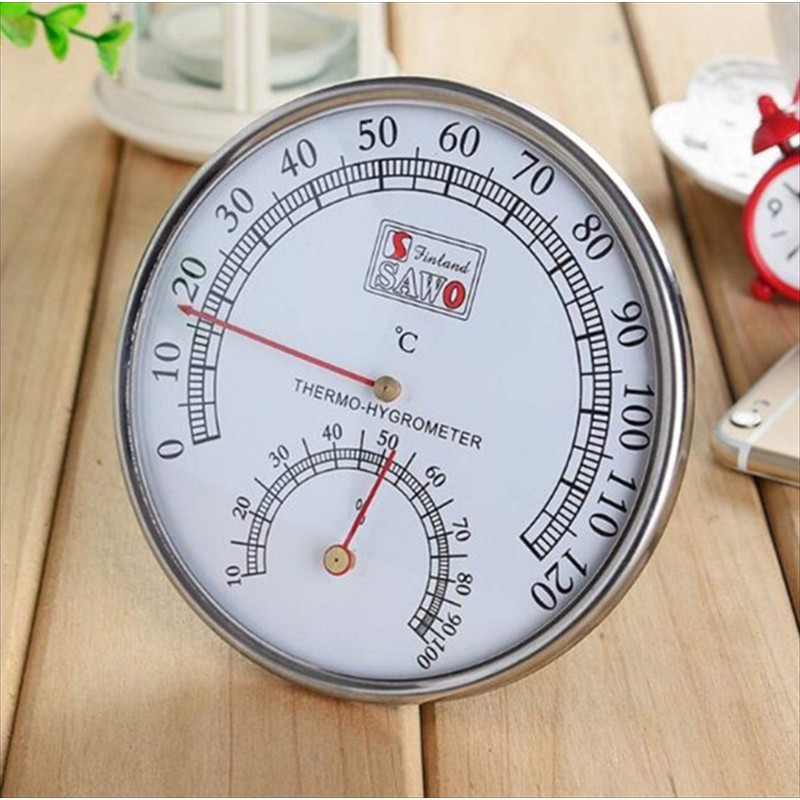 tomtask Thermometer/Hygrometer Analog Freestanding Hygrometer Thermometer Hygrometer Sauna Retro Wall