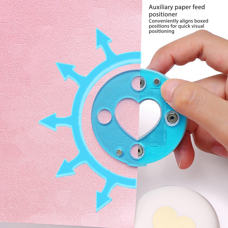 Craft Hole Punch Magnetic Metal Paper Hole Punch DIY Embossing