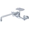 Central Brass 0048-UA4 Canopy Handles-14 Tube Swivel Spout-Brass Soap Dish,