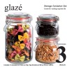 Glaze Juego De 3 Frascos Herméticos Glazé De 500, 750
