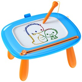 Kikapabi Toddlers Toys Age 1-2, Gift for 1 2 Year Old Toddler Boy Girl, Magnetic Drawing Board for Preschool Learning and Educational Toys, Doodle Board for Baby Kids, Christmas Birthday New Year Gift(Blue)