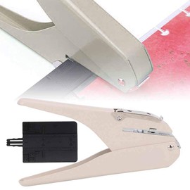 Mushroom Hole Puncher, Handheld Single Hole Punch with Ruler for Disc Bound Planner Notebooks