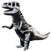 LEDPATY Kids inflatable costumes black T-rex skeleton Shark (Black skeleton,