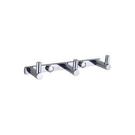 Aothpher Brass Bathroom Towel Hook Rail/Rack with 3 Hangers Wall Mounted Door Hook for Cloth Hat and Towel