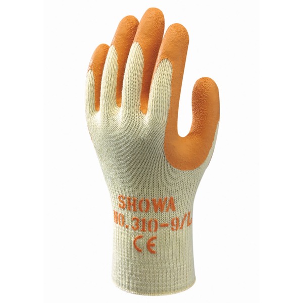 Showa 310XL Orange 10 Gauge Polyester Cotton Glove With Latex