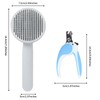 Huitban 2PCS Pet Grooming Kit，Cat Brushes、Cat Nail Clipper，Cat Grooming Brush