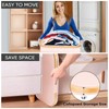 BALEINE Laundry Hamper with Lid, Tall Laundry Baskets with Bamboo