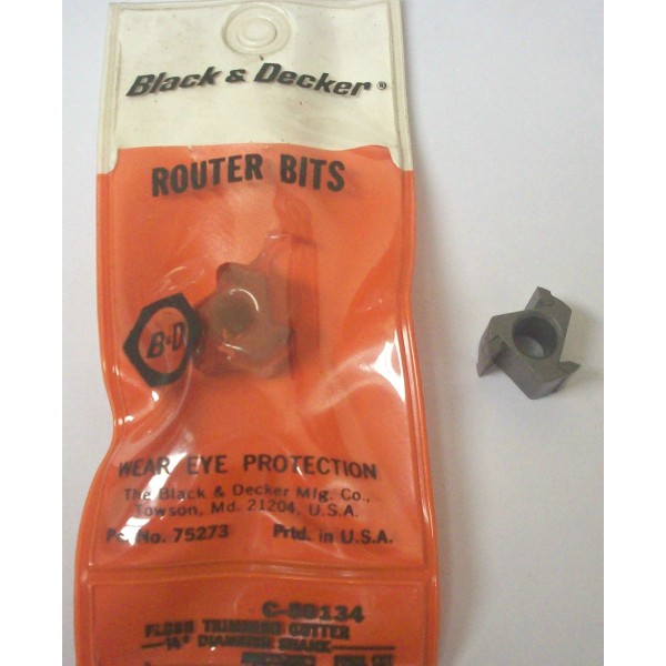 Black & Decker 1/4 Arbor Flush Trimming Cutter Router Bit