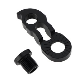 eMagTech Bicycle Derailleur Hanger Extension with Screws Fits 34T-52T Bikes (Black)