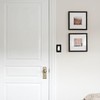 1 Gang Rocker Wallplates，Black And White Marble Texture Decor Bamboo
