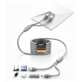 URANT Starlink Mini Cable 16.5FT,2-in-1 Cat6 Ethernet & DC Power Cord