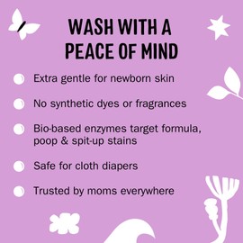 Molly's Suds Baby Liquid Laundry Detergent | Removes Formula, Poop & Spit-Up Stains | Extra Gentle for Infants, Babies, Toddlers (Sweet Baby Shea, 200 Loads)