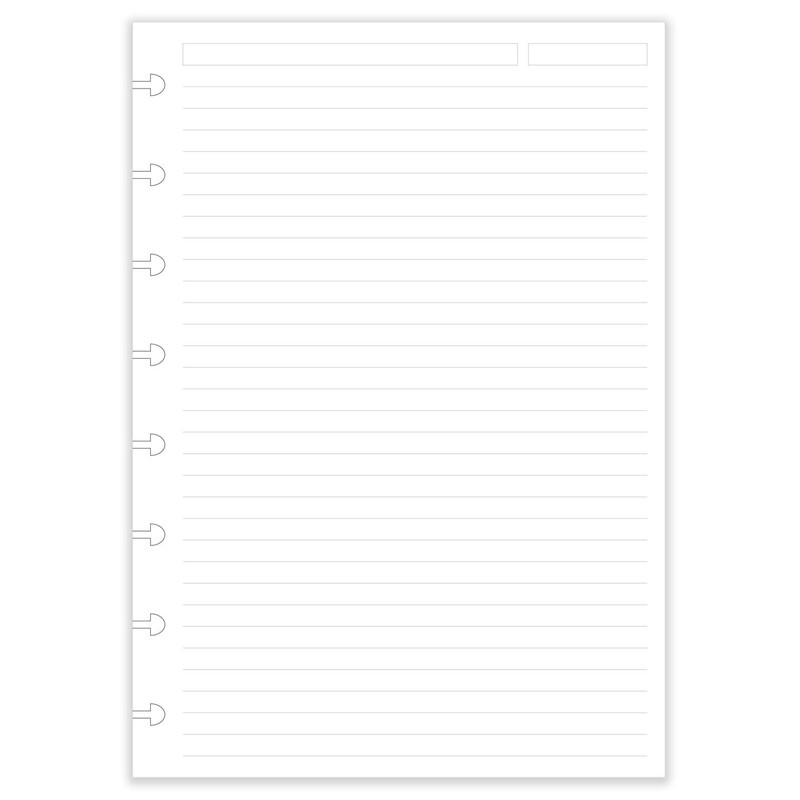Getvow A5 TUL Discbound Lined Refill Paper, Junior Size 8