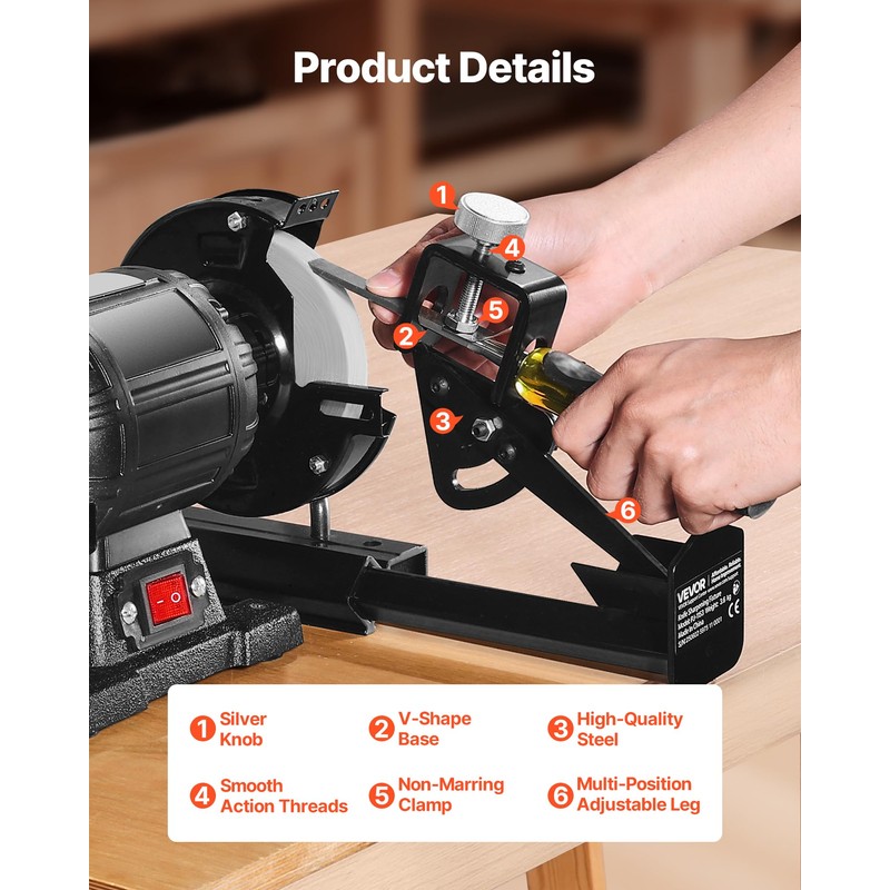 VEVOR Multi-Grind Sharpening System, Vari-Grind Pro Sharpening Jig Kit for