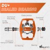IMPALAPRO - Dual Function Bicycle Flat Pedals and SPD Pedals