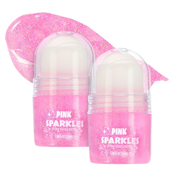 Expressions 2pc Pink Sparkles Roll-On Glitter Set - Strawberry Scented