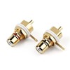 HiFi 8Pcs(4 Pairs) Gold Plated RCA Jack Socket HiFi Terminals