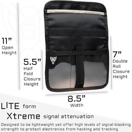 Xtreme Sight Line ~ AQUA RT Large Water-Proof Faraday Backpack/Small LITE Faraday Bag Combo ~ Tracking/Hacking Defense ~ Silver