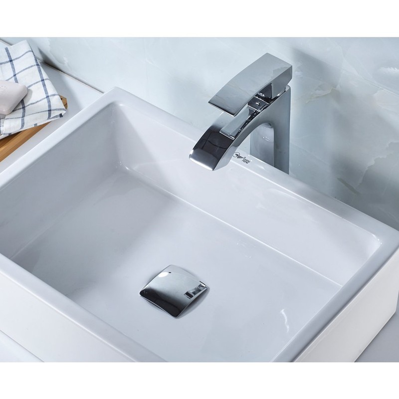 MissMin Square pop up drain without overflow chrome for risen