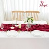 2Pack Burgundy Cheesecloth Table Runner 10FT Gauze Cheese Cloth Table