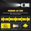 RIGIDON 2PCS 30W Amber LED Light Bar 7Inch Slim Spot