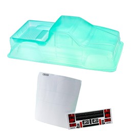 Bnineteenteam 313mm Wheelbase Car Shell, Plastic RC Car Body with Sticker for 1/10 RC Crawler Truck (Type 1)